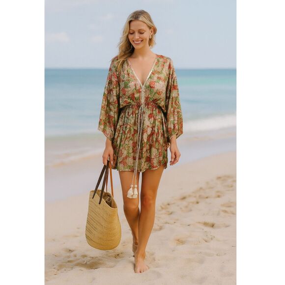 Miss June Tasseled Mini Dress Small - Picture 1 of 10